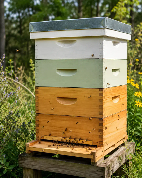 bogi-blog-bees-traditional-hive-bundaberg-organic-gardeners